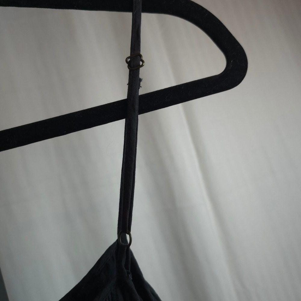 Brochu Walker Black Slip Dress S 100% Viscose Silk Lined Midi Adjustable - Picture 10 of 10